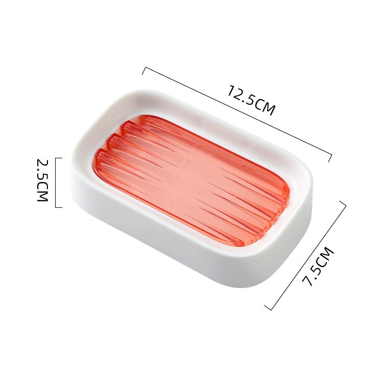 8 PCS Double-layer Drain Soap Box Bathroom Rack