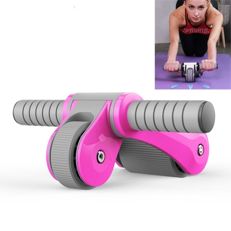 Double-wheel Bearing Roller Silent Exercise Abdominal Muscle Wheel Folding Abdominal Wheel
