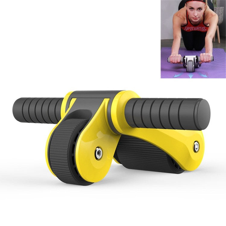 Double-wheel Bearing Roller Silent Exercise Abdominal Muscle Wheel Folding Abdominal Wheel