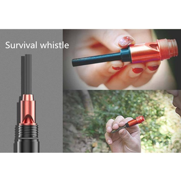 Multifunctional Foldable Trekking Pole With Cutlery Spoon Portable Tableware Self-defense Stick