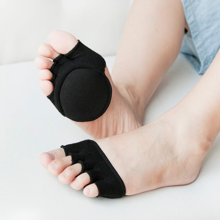 1 Pair Ladies Yoga Socks Non-slip Invisible Forefoot Forefoot Pad