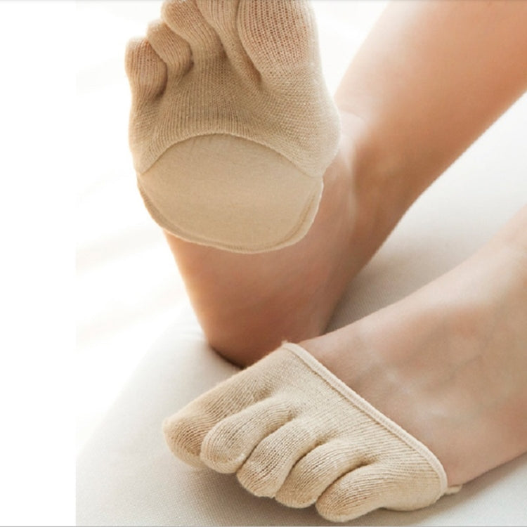 1 Pair Ladies Yoga Socks Non-slip Invisible Forefoot Forefoot Pad