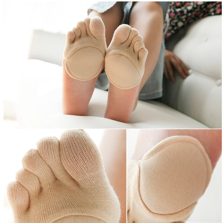 1 Pair Ladies Yoga Socks Non-slip Invisible Forefoot Forefoot Pad