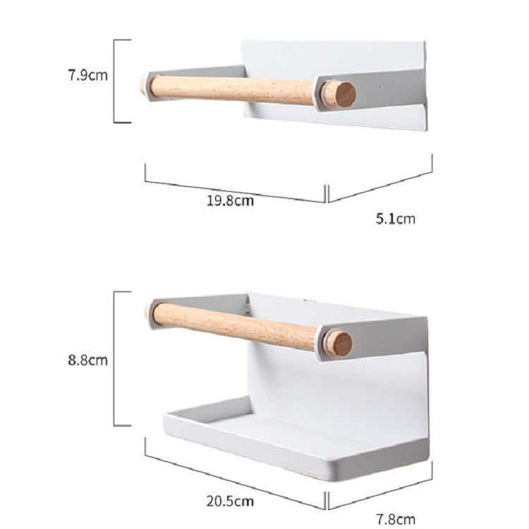 Umbrella Storage Rack Magnetic Iron Suction Wall Hanging Umbrella Stand(White)