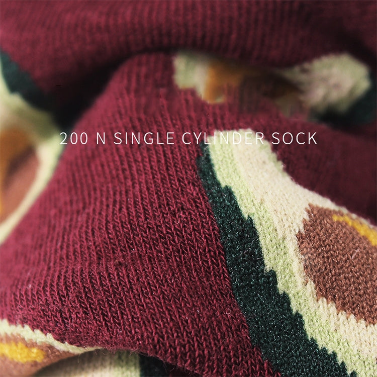 Tropical Fruit Pattern Personality Trend Tube Ladies Cotton Socks