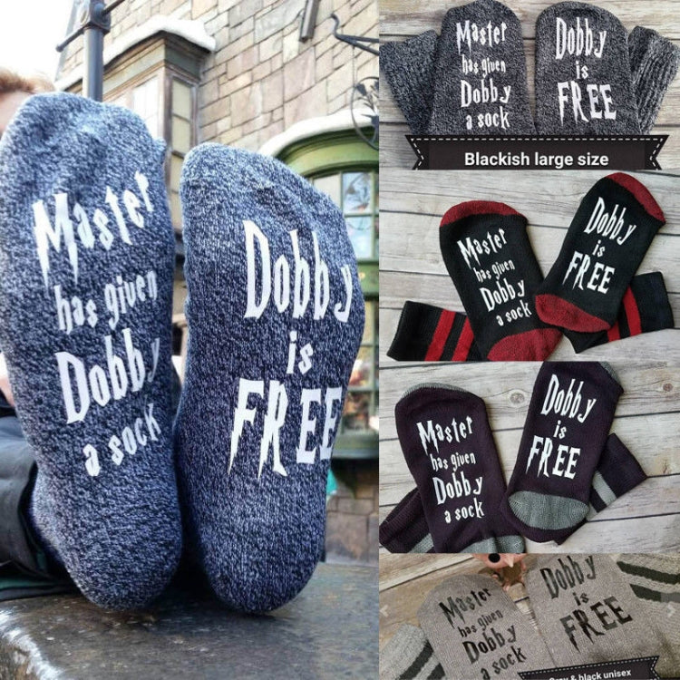 3 PCS Contrast Color English Men and Women Cotton Socks