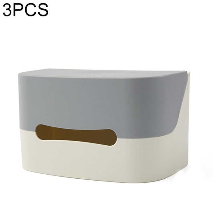 3 PCS Toilet Paper Towel Racks Household Punch-free Sanitary Tray Creative Waterproof Paper Roll Reel