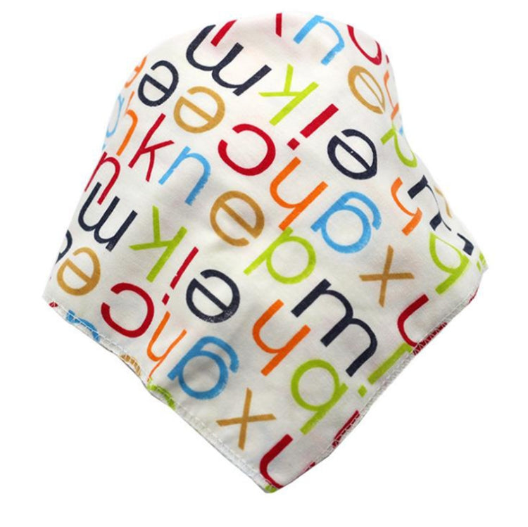 3 PCS Baby Saliva Towel Cotton Triangle Towel Baby Double-click Snap Turban Bib