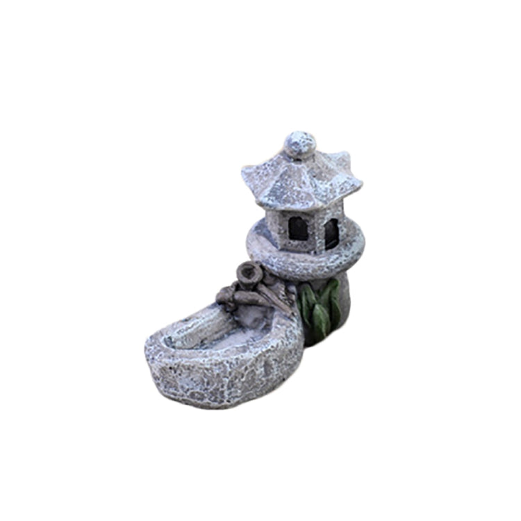 2 PCS Pool Towers Micro Landscape Ornaments Succulents Ornaments Doll Ornaments(Gray)