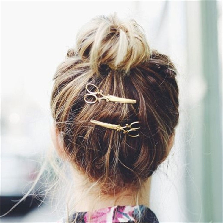 2 PCS Retro Word Hair Ornaments Personalized Hair Clips