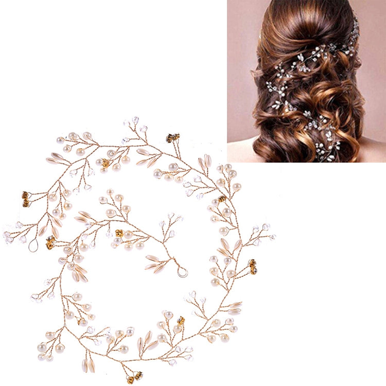 50cm Wedding Fashion Headdress Bride Handmade Wedding Crown Floral Pearl Hair Accessories Hairpin Ornaments