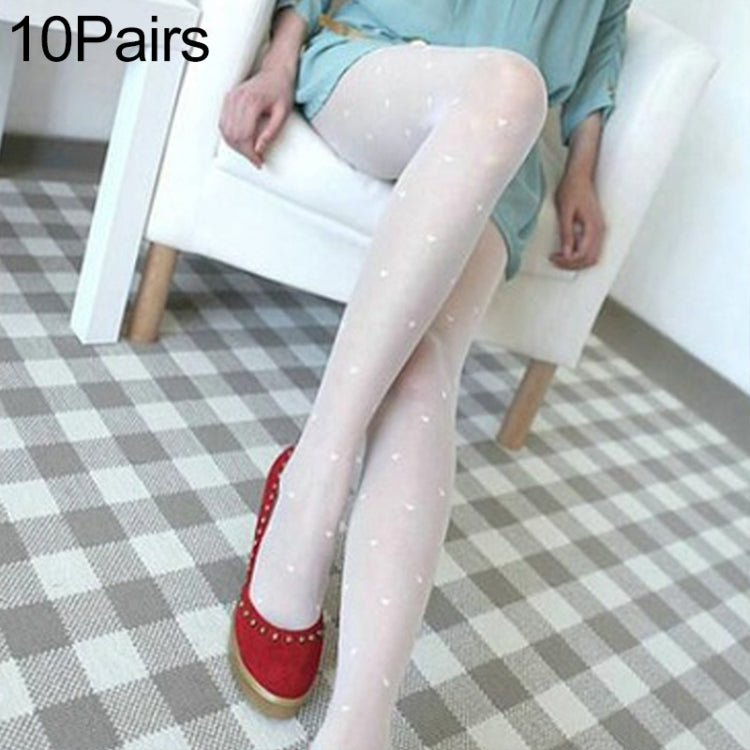 10 Pairs Women Tights Classic Silk Stockings Thin Lady Pantyhose