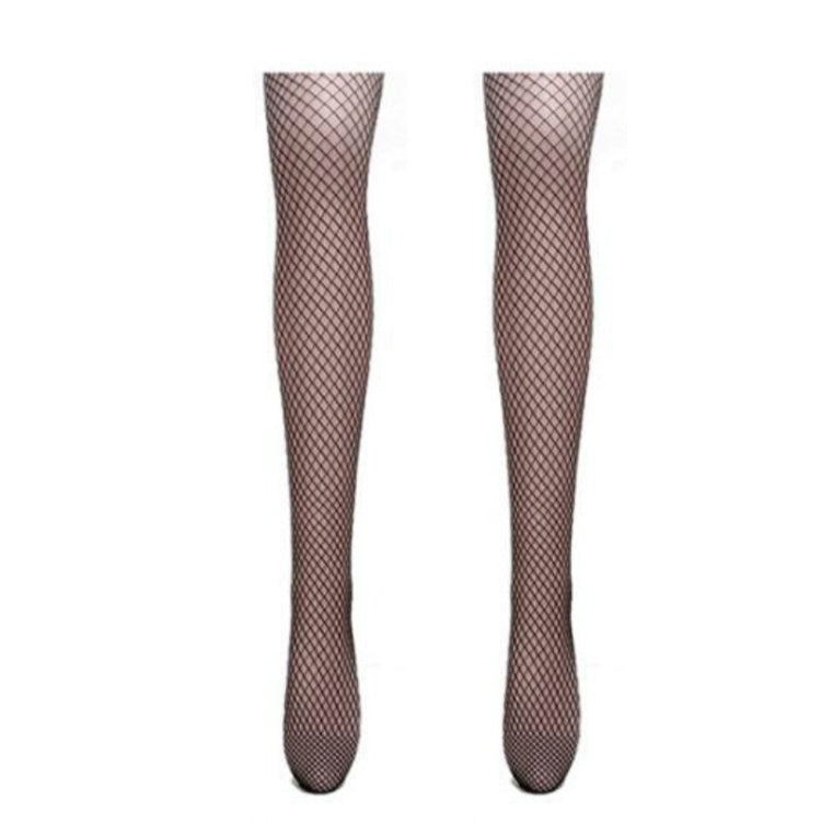 Women Sexy Pantyhose Mesh Fishnet Nylon Tights Long Stocking, Size:One size