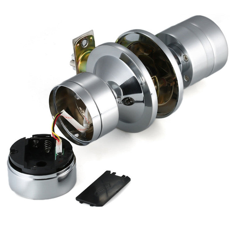 Spherical Electronic Code Door Lock Replaceable Ball Lock, Color:Black