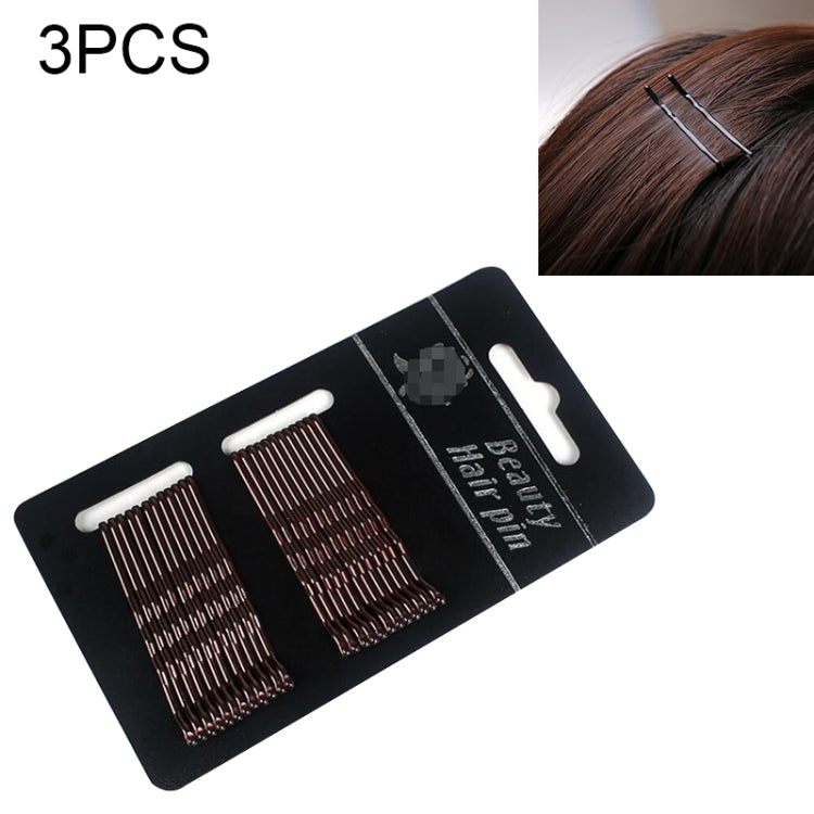 3 Sets Women Drip Invisible Hair Grips Curly Wavy Bobby Pins Daily Use Wedding Party Hair Maker