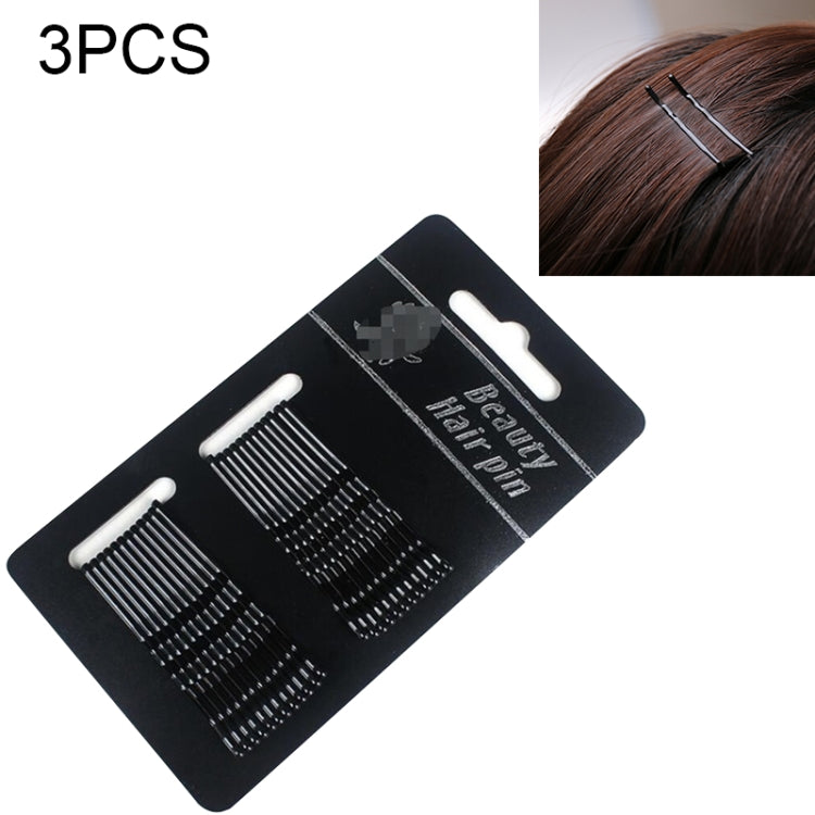3 Sets Women Drip Invisible Hair Grips Curly Wavy Bobby Pins Daily Use Wedding Party Hair Maker