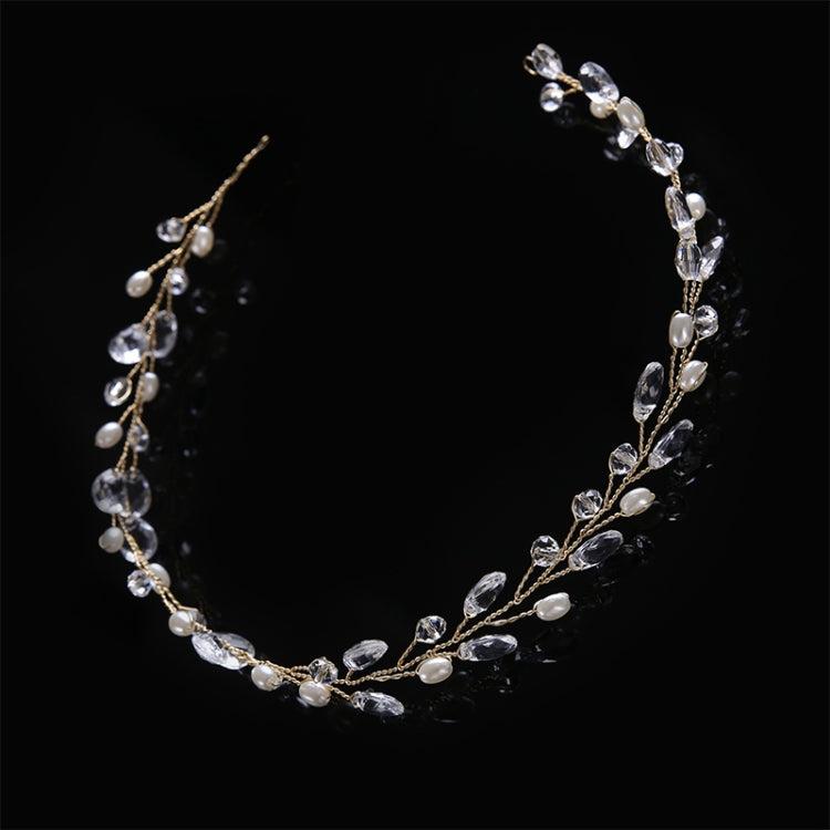 Fashion Leaves Bridal Hair Accessories Handmade Crystal Hair Jewelry Wedding Headband Headpiece for Women