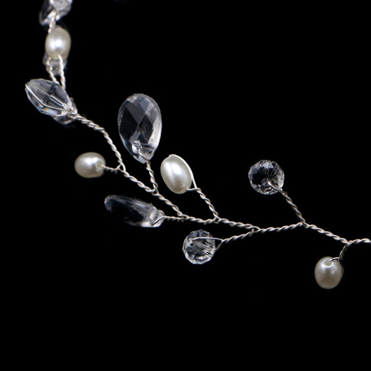 Fashion Leaves Bridal Hair Accessories Handmade Crystal Hair Jewelry Wedding Headband Headpiece for Women