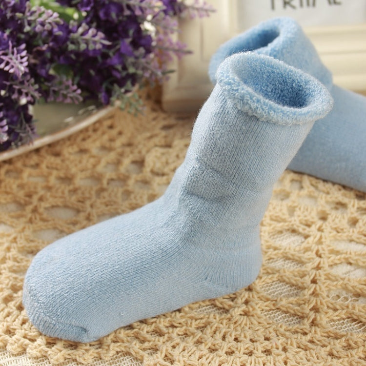 3 Pairs Cotton Baby Socks Thicken Warm Newborn Anti Slip Floor Sock, Size:S