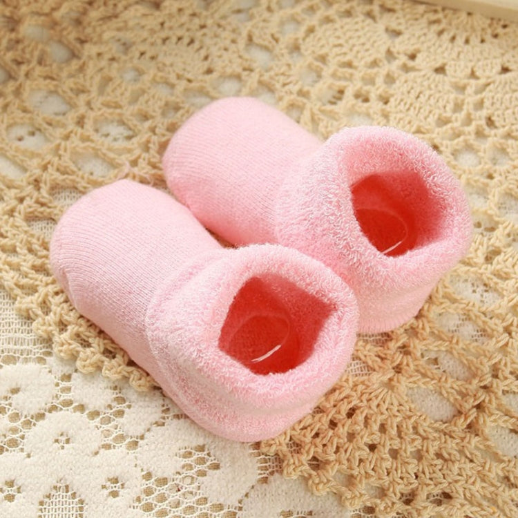 3 Pairs Cotton Baby Socks Thicken Warm Newborn Anti Slip Floor Sock, Size:S