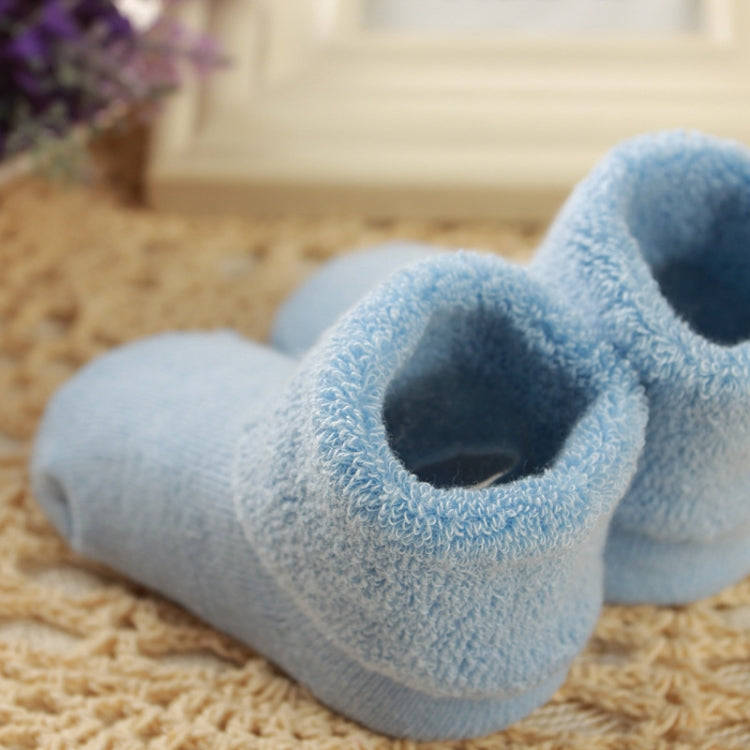 3 Pairs Cotton Baby Socks Thicken Warm Newborn Anti Slip Floor Sock, Size:S
