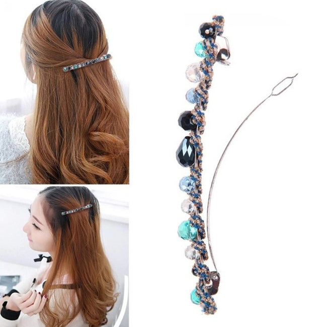 iMucci Women Rhinestone Crystal Hairpin Barrette Hair Clip