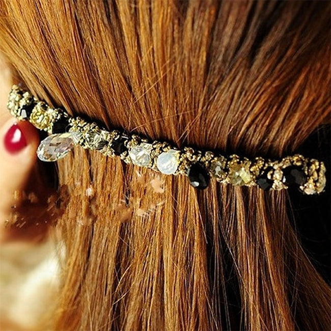 iMucci Women Rhinestone Crystal Hairpin Barrette Hair Clip