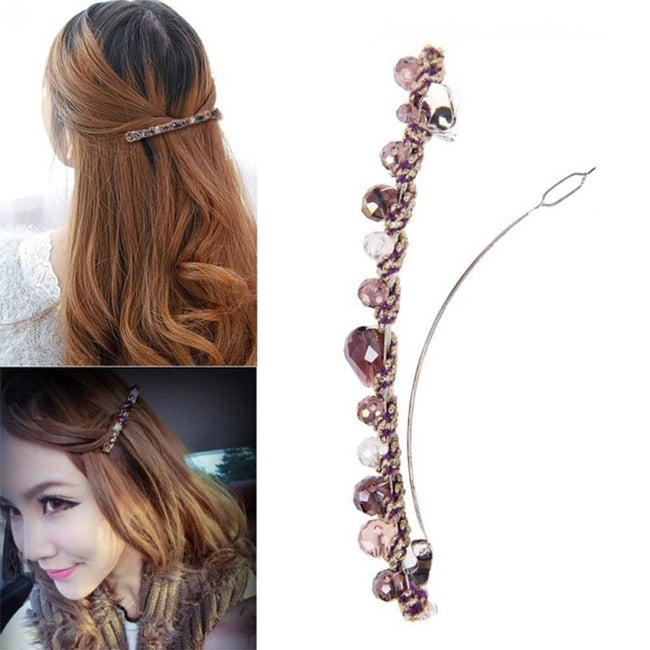 iMucci Women Rhinestone Crystal Hairpin Barrette Hair Clip