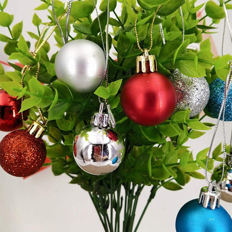 3 Boxes 3cm Home Christmas Tree Decor Ball Bauble Hanging Xmas Party Ornament Decorations