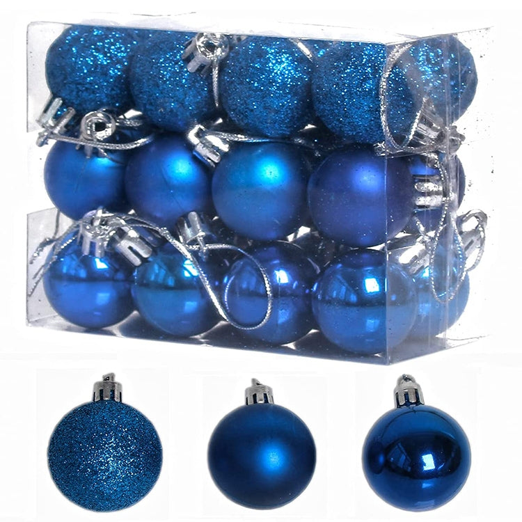 3 Boxes 3cm Home Christmas Tree Decor Ball Bauble Hanging Xmas Party Ornament Decorations