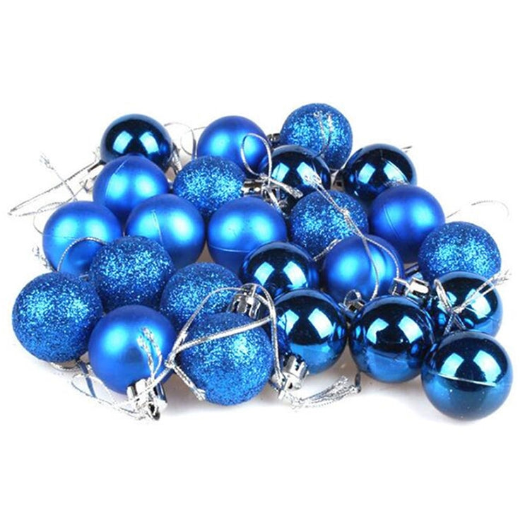 3 Boxes 3cm Home Christmas Tree Decor Ball Bauble Hanging Xmas Party Ornament Decorations