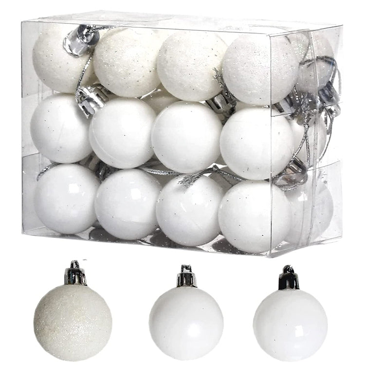 3 Boxes 3cm Home Christmas Tree Decor Ball Bauble Hanging Xmas Party Ornament Decorations