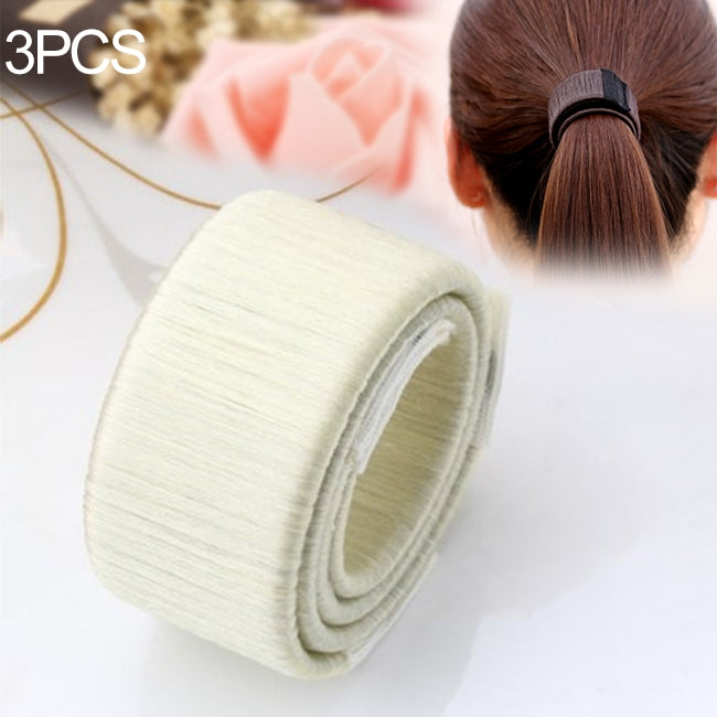 3PCS Magic Bun Women Synthetic Wig Headwear Donuts Bud Ball Twist Magic DIY Bun Maker Tools