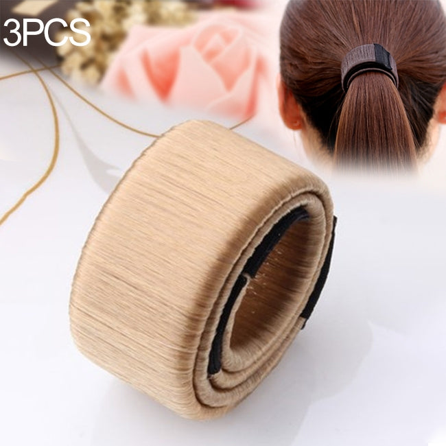 3PCS Magic Bun Women Synthetic Wig Headwear Donuts Bud Ball Twist Magic DIY Bun Maker Tools