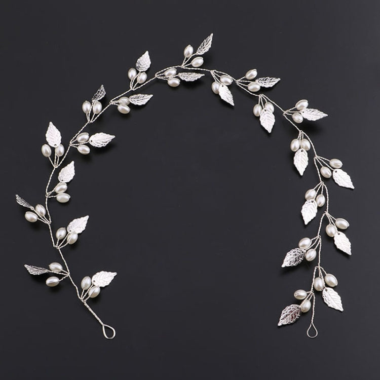 Luxury Gold and Silver Headbands Hair Jewelry Pearl Crystal Leaf  Bride Tiaras Headpiece Wedding Bridal Hair Accessories Gift