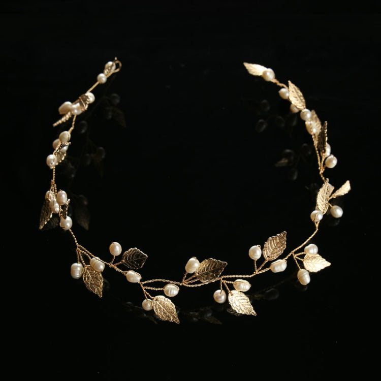 Luxury Gold and Silver Headbands Hair Jewelry Pearl Crystal Leaf  Bride Tiaras Headpiece Wedding Bridal Hair Accessories Gift