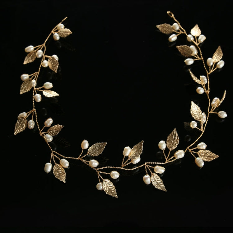 Luxury Gold and Silver Headbands Hair Jewelry Pearl Crystal Leaf  Bride Tiaras Headpiece Wedding Bridal Hair Accessories Gift