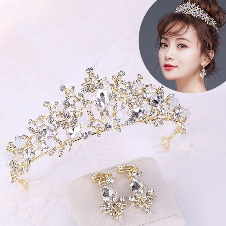 Pearl Bridal Crowns Handmade Headband Crystal Wedding Queen Crown Wedding Hair Clips