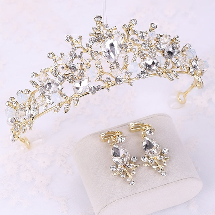 Pearl Bridal Crowns Handmade Headband Crystal Wedding Queen Crown Wedding Hair Clips