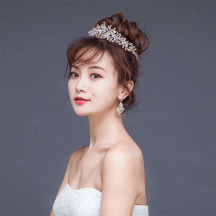 Pearl Bridal Crowns Handmade Headband Crystal Wedding Queen Crown Wedding Hair Clips