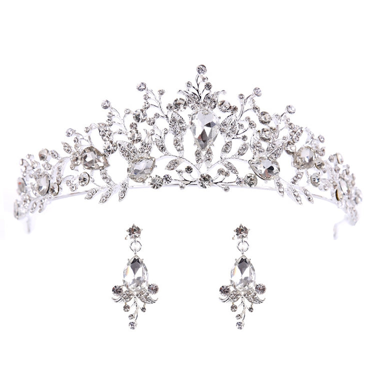 Pearl Bridal Crowns Handmade Headband Crystal Wedding Queen Crown Wedding Hair Clips