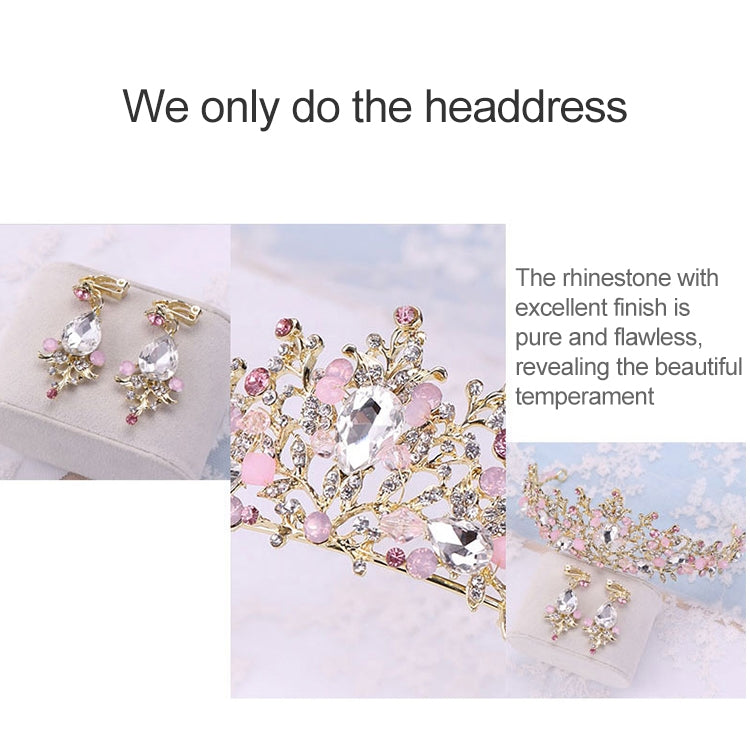 Pearl Bridal Crowns Handmade Headband Crystal Wedding Queen Crown Wedding Hair Clips