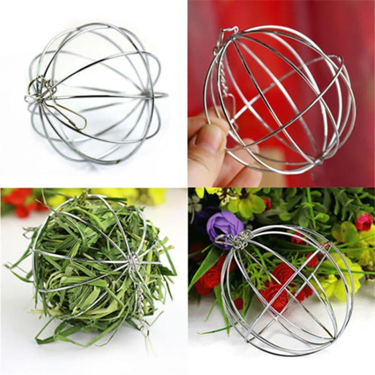 Pet Stainless Steel Grass Frame Ball Toy Grass Wave Ball
