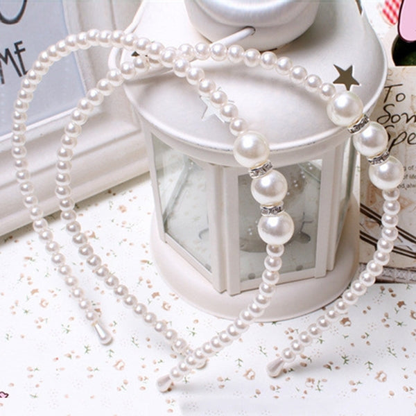 3 PCS The Princess Pearl Hair Hoop Hand Bead Cute Hair Ornaments 1