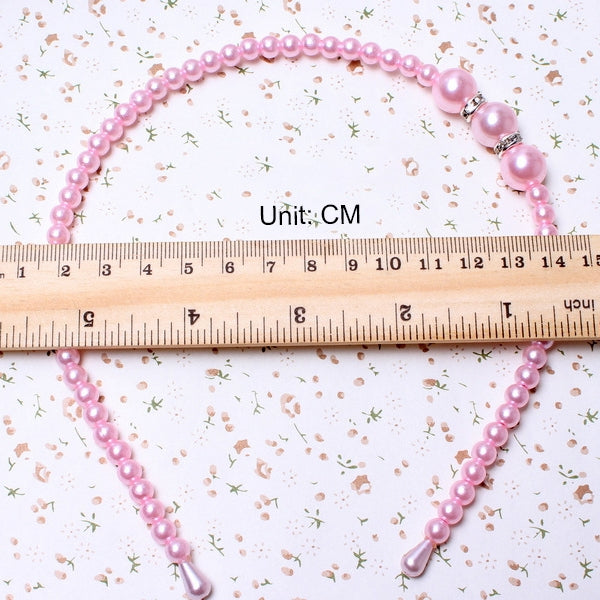 3 PCS The Princess Pearl Hair Hoop Hand Bead Cute Hair Ornaments 1