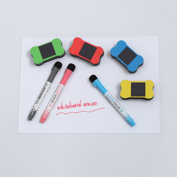 3 PCS Magnetic Small Bone Felt Whiteboard Wiping Preschool Special Student Stationery