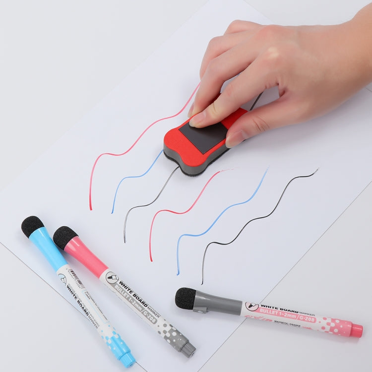 3 PCS Magnetic Small Bone Felt Whiteboard Wiping Preschool Special Student Stationery