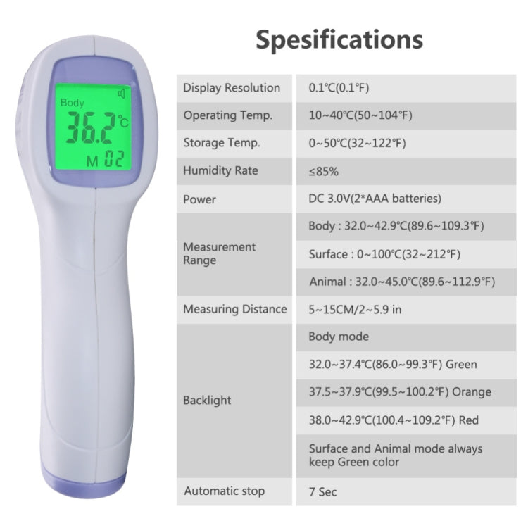 Digital Display High Precision Pet Electronic Thermometer Animal Contactless Thermometer Infrared Thermometer