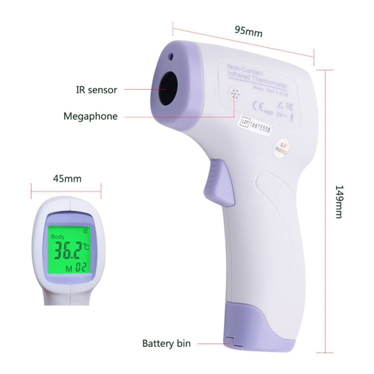 Digital Display High Precision Pet Electronic Thermometer Animal Contactless Thermometer Infrared Thermometer