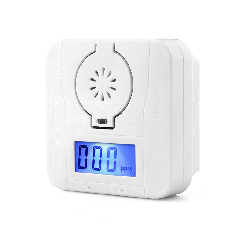 Mini CO Carbon Monoxide Smoke Detector Alarm Poisoning Gas Warning Sensor Security Poisoning Alarm with LCD Display